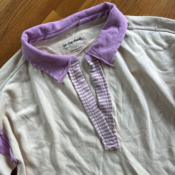 Free People We The Free Clean Prep Polo Pullover Top - Picture 6 of 7